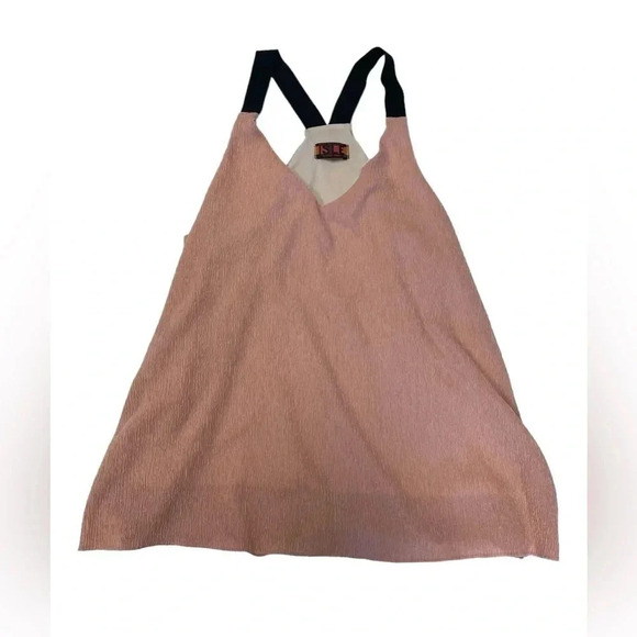 Isle By Melis Kozan Pink Wide Strap Lined Tank Top Size  Small - Picture 5 of 10